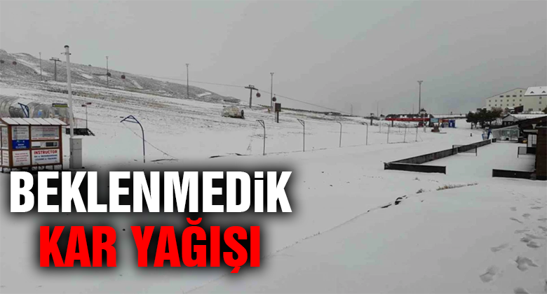 Erciyes'te Kar Yağışı