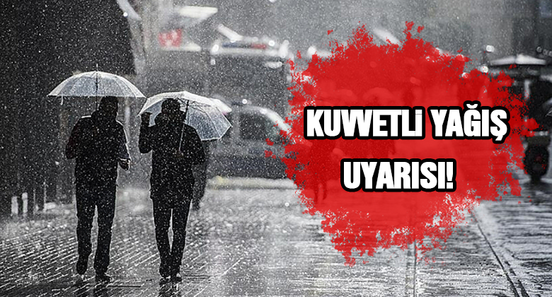 Kayseri'de Kuvvetli Yağış Uyarısı