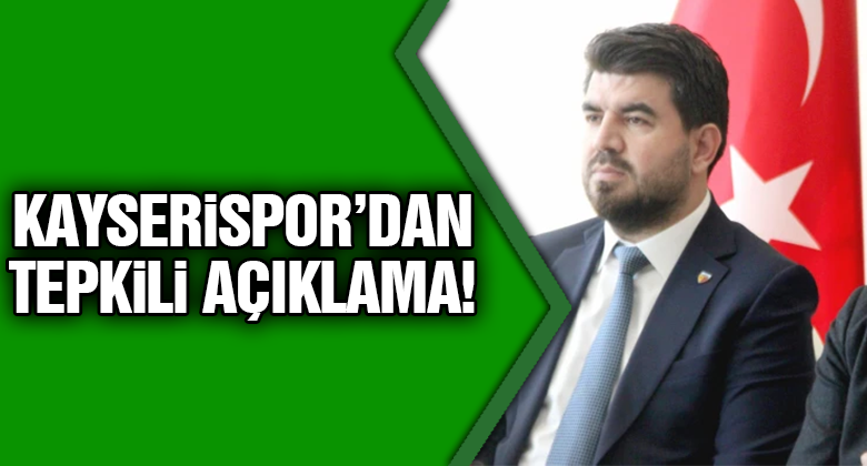 Kayserispor'dan Tugay Kaan Numanoğlu Tepkisi!