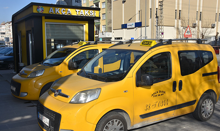 Kocasinan Belediyesi'nden Taksi duraklarını yenileme 