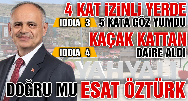 Yahyalı Belediye Başkanı Esat Öztürk kaçak katta mı oturuyor?